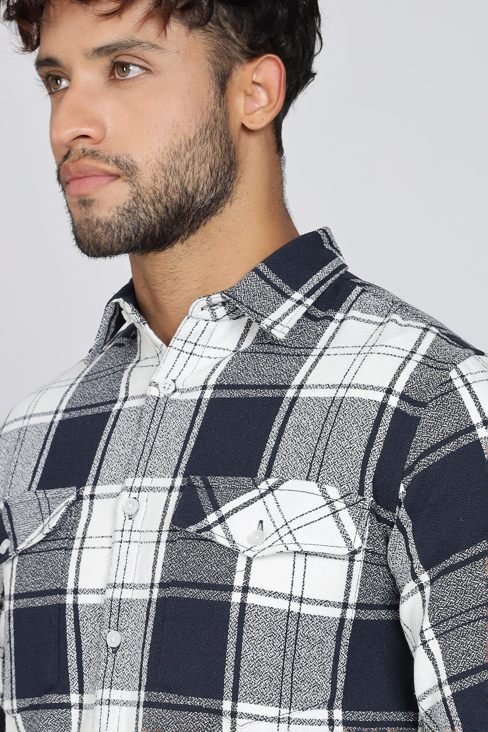 Pure Cotton Checks Shirt