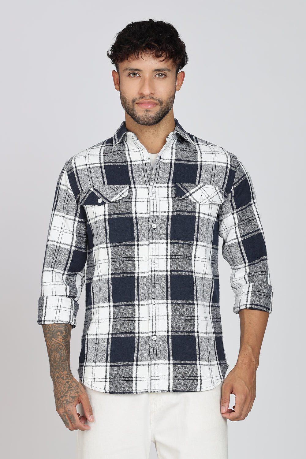 Pure Cotton Checks Shirt