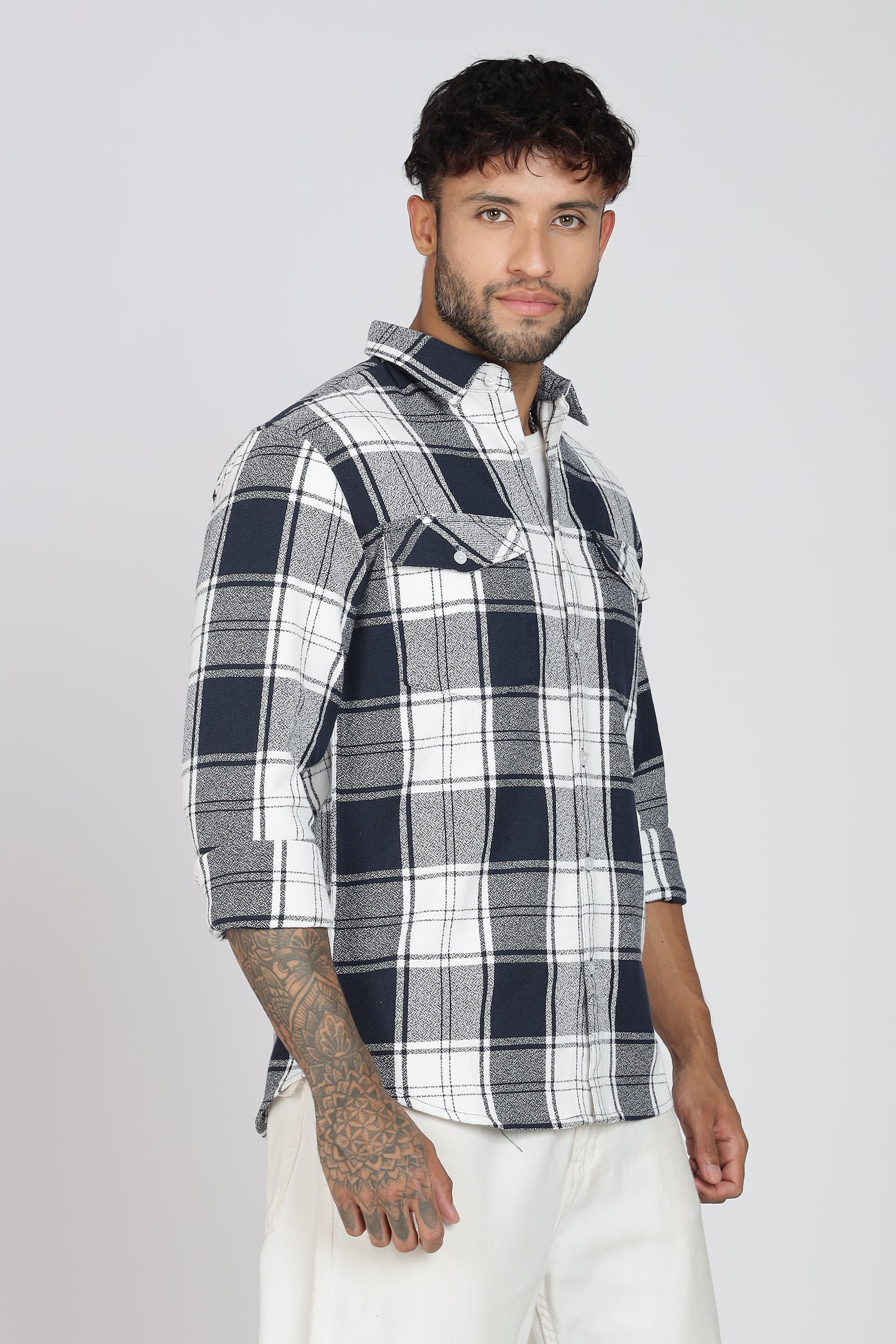 Pure Cotton Checks Shirt