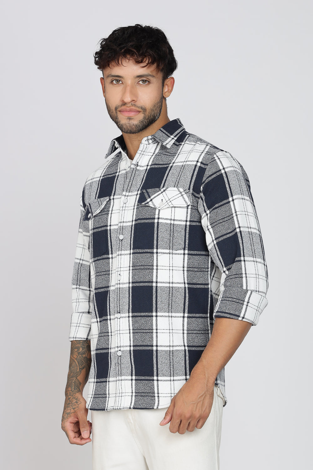 Pure Cotton Checks Shirt