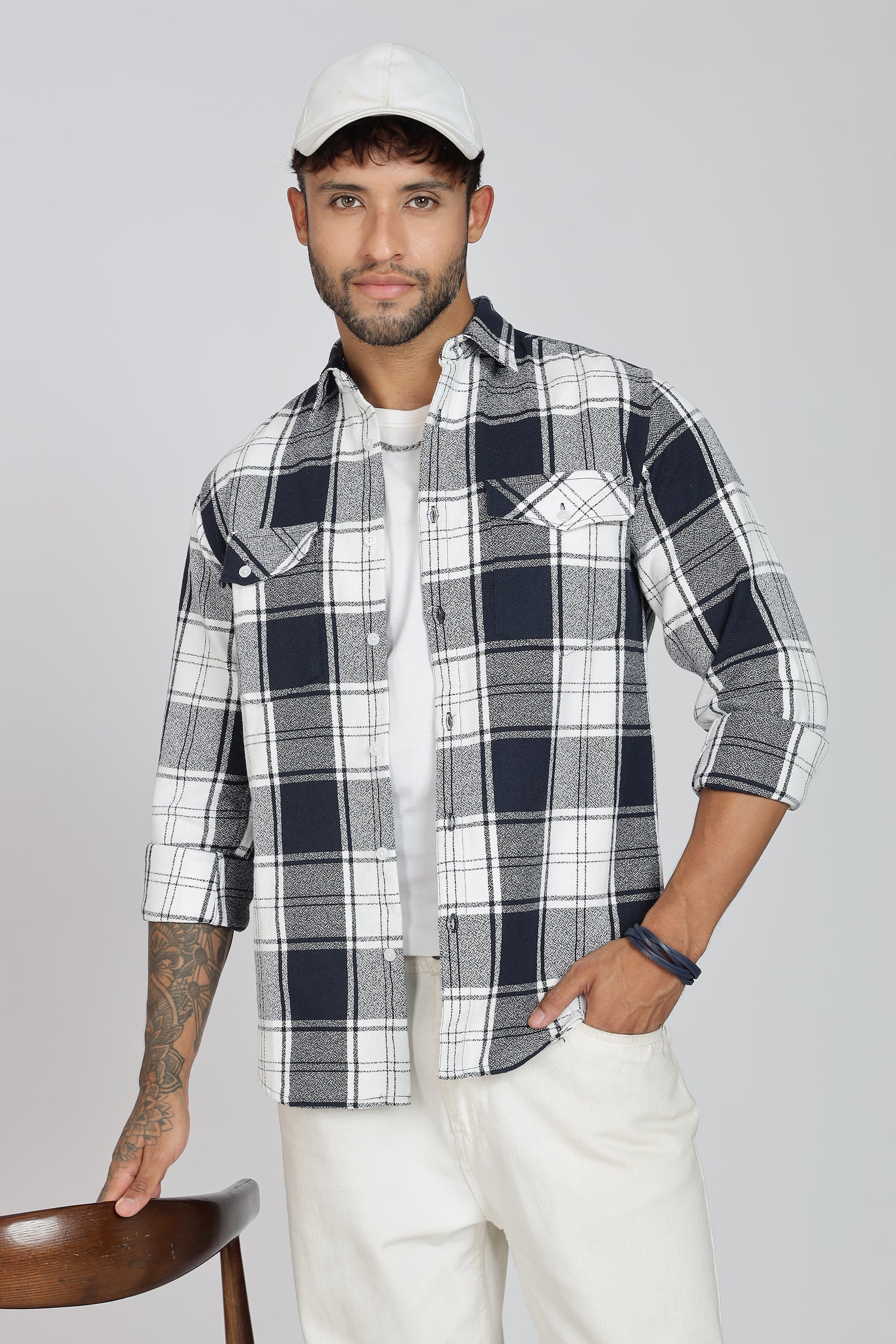 Pure Cotton Checks Shirt