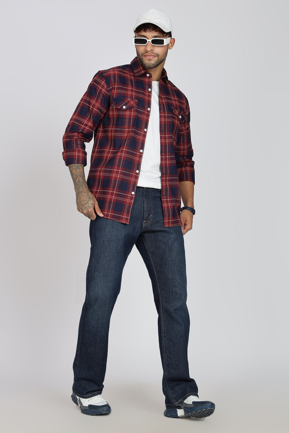 Pure Cotton Checks Shirt