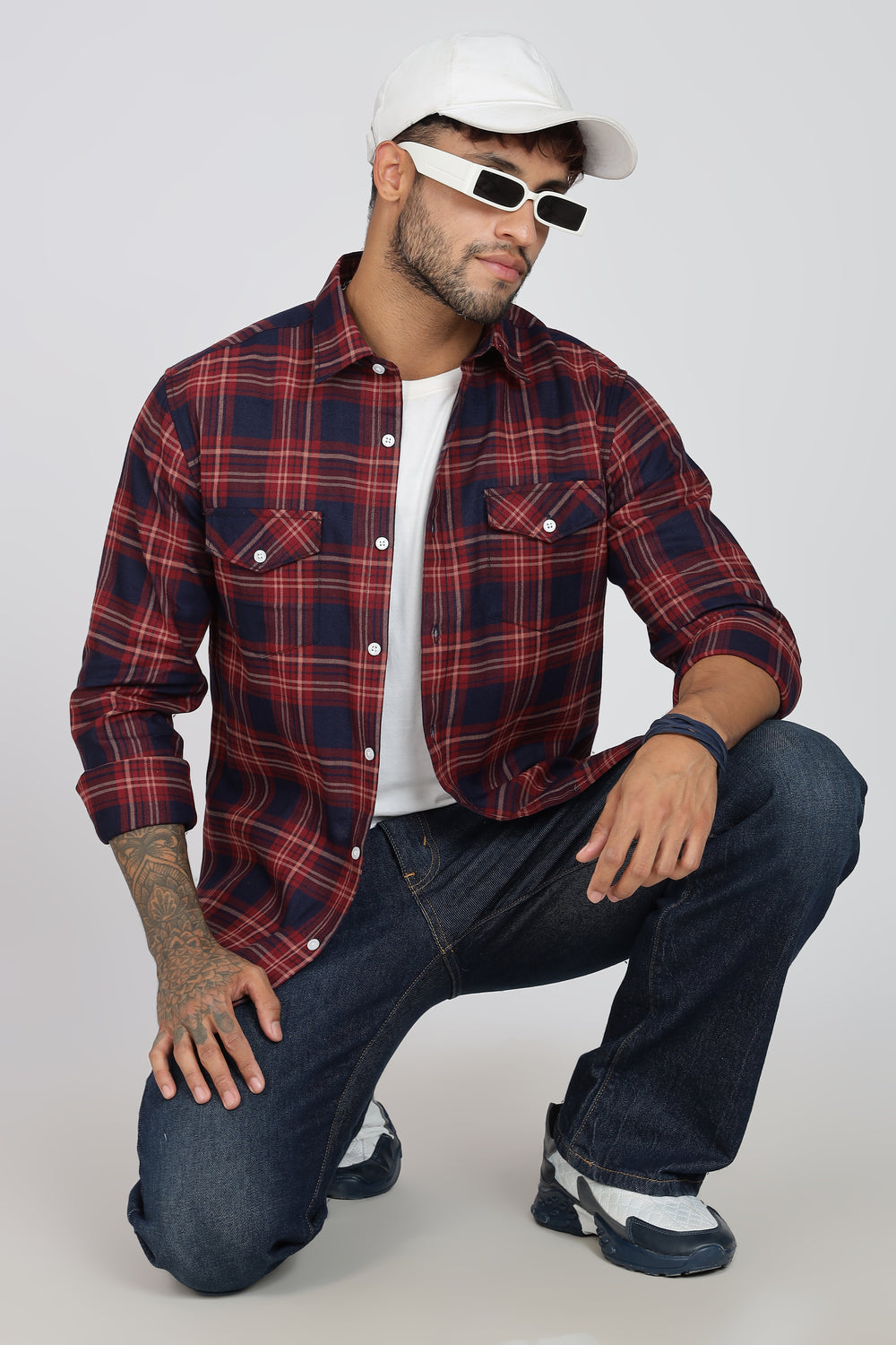 Pure Cotton Checks Shirt