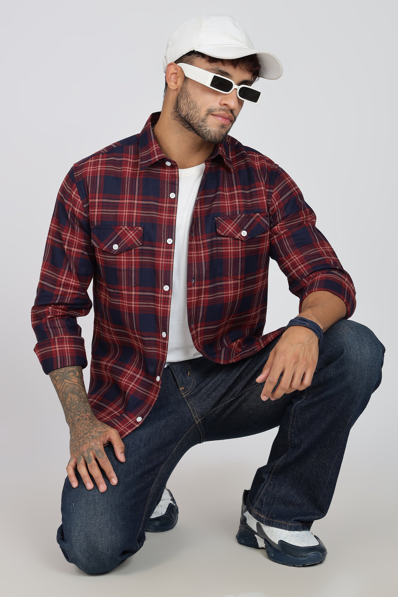 Pure Cotton Checks Shirt