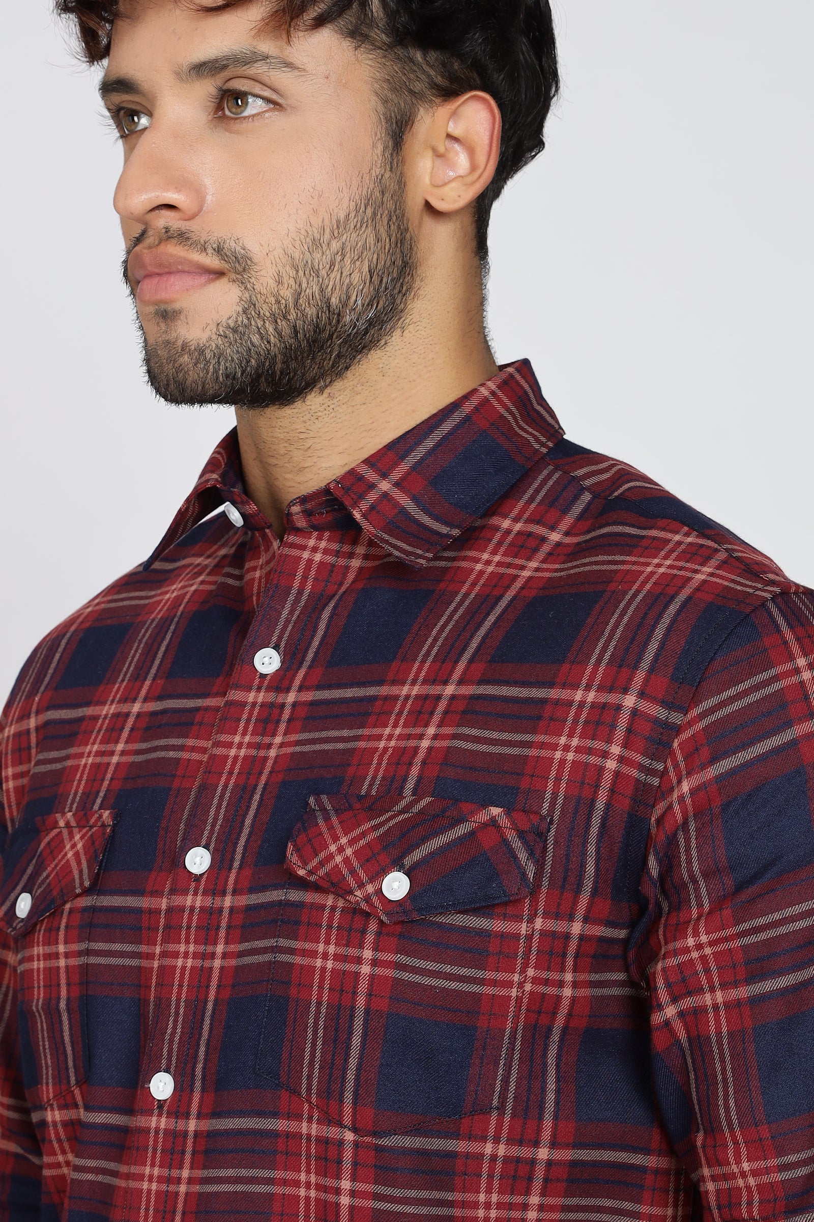 Pure Cotton Checks Shirt