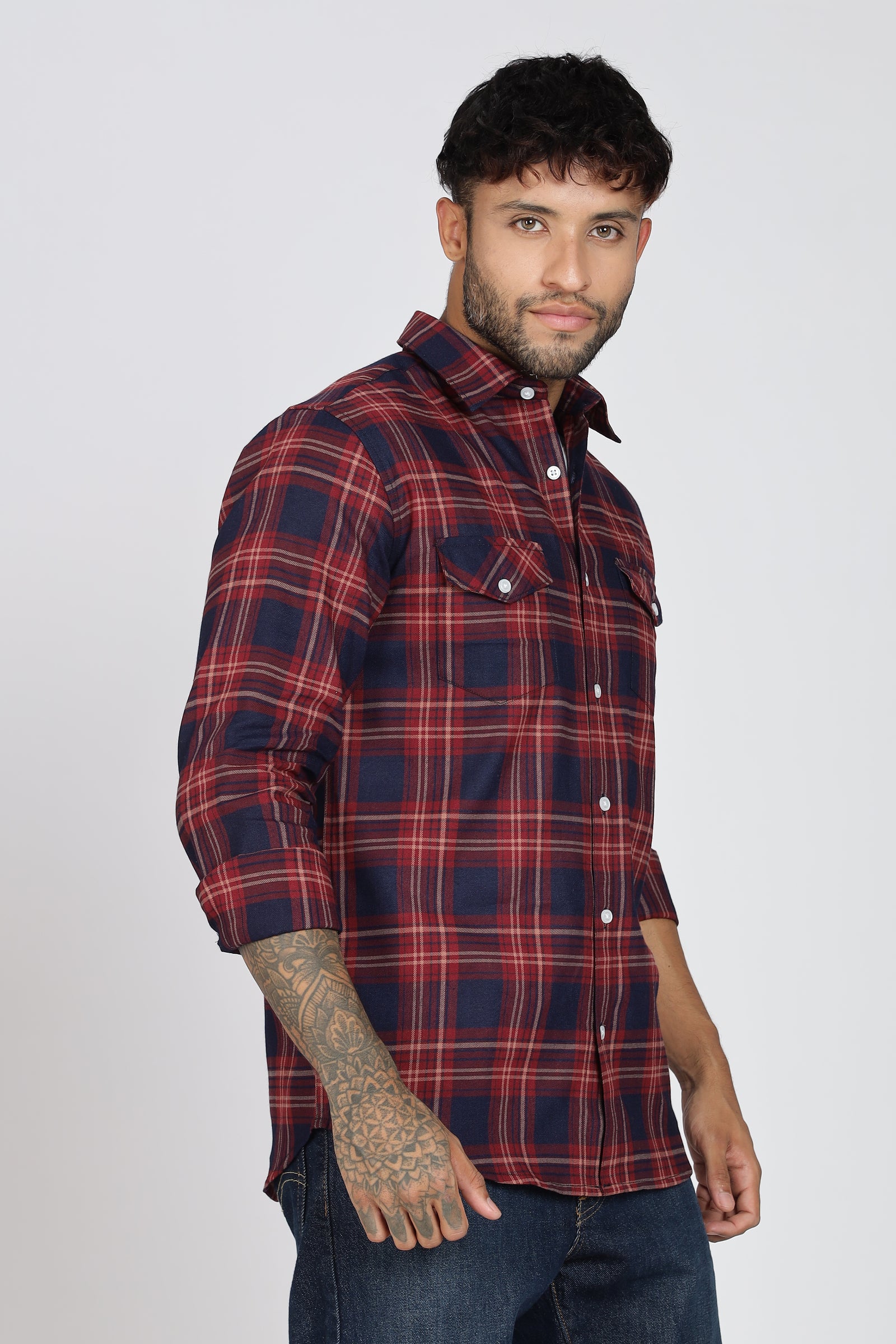 Pure Cotton Checks Shirt