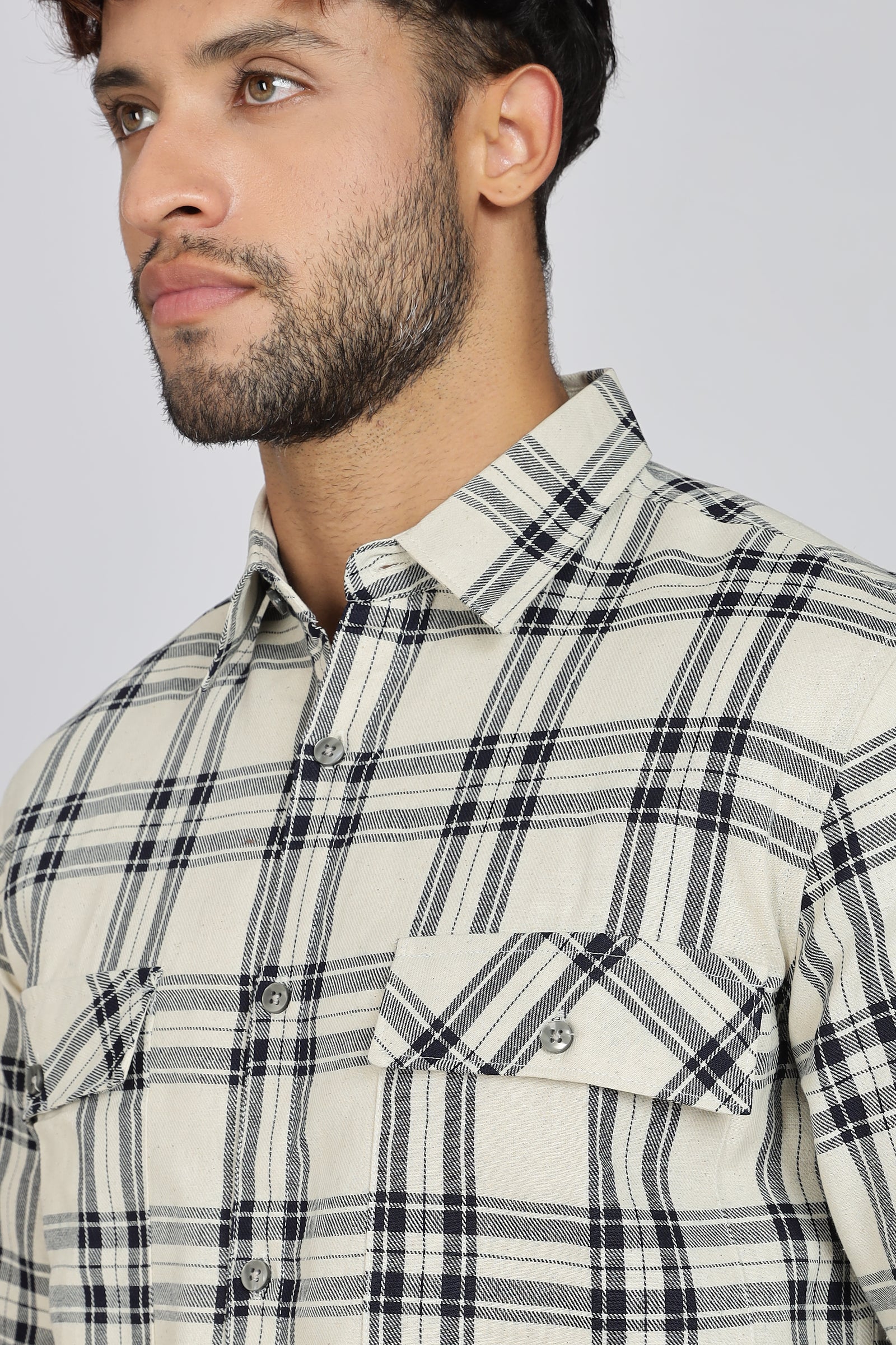 Pure Cotton Checks Shirt