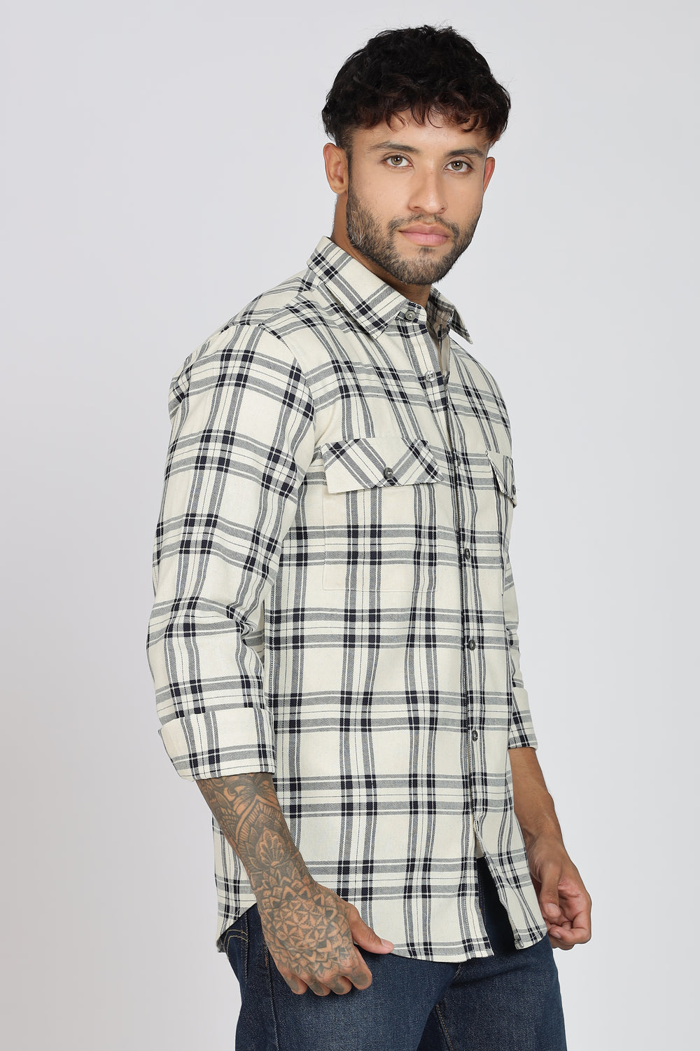 Pure Cotton Checks Shirt