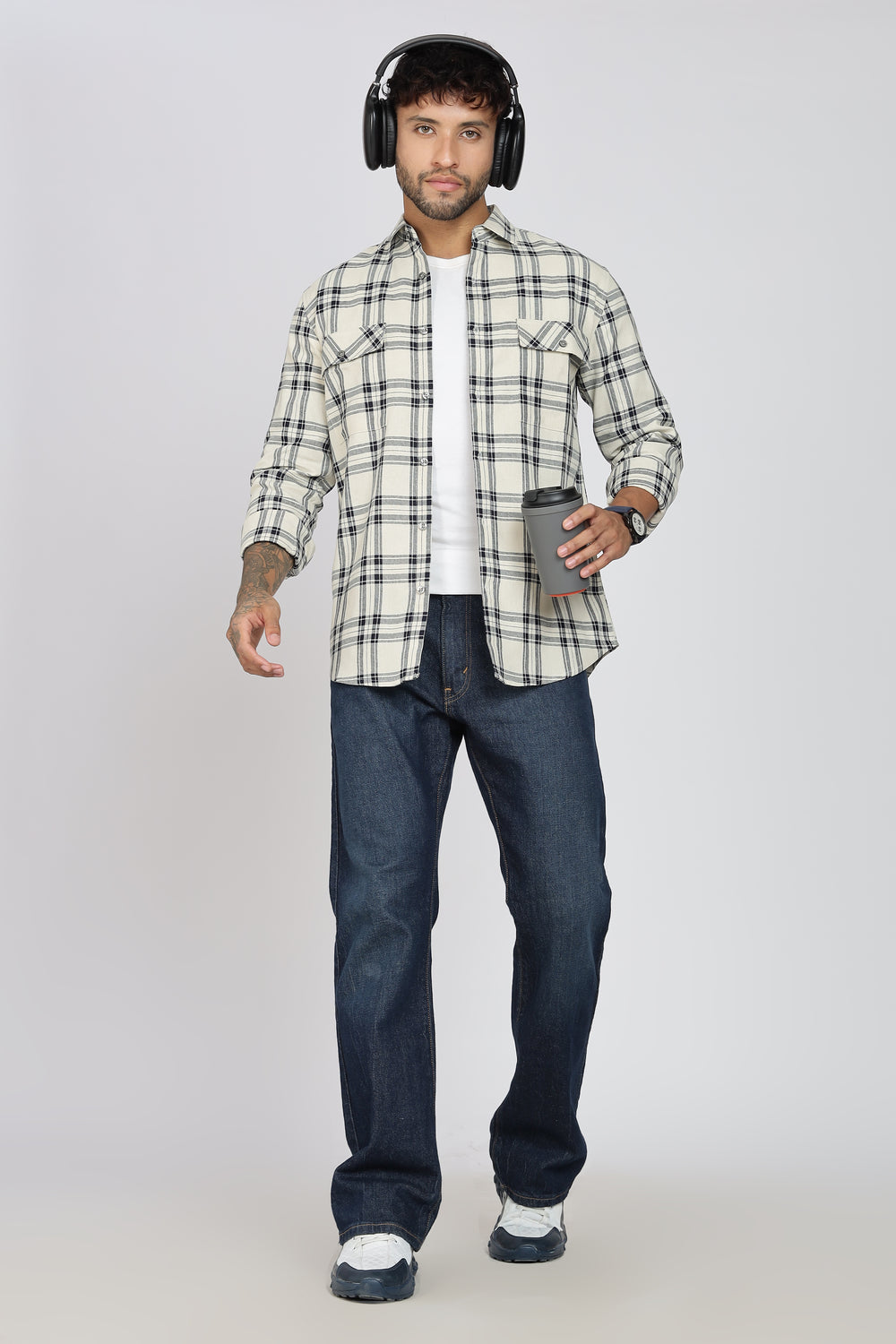 Pure Cotton Checks Shirt