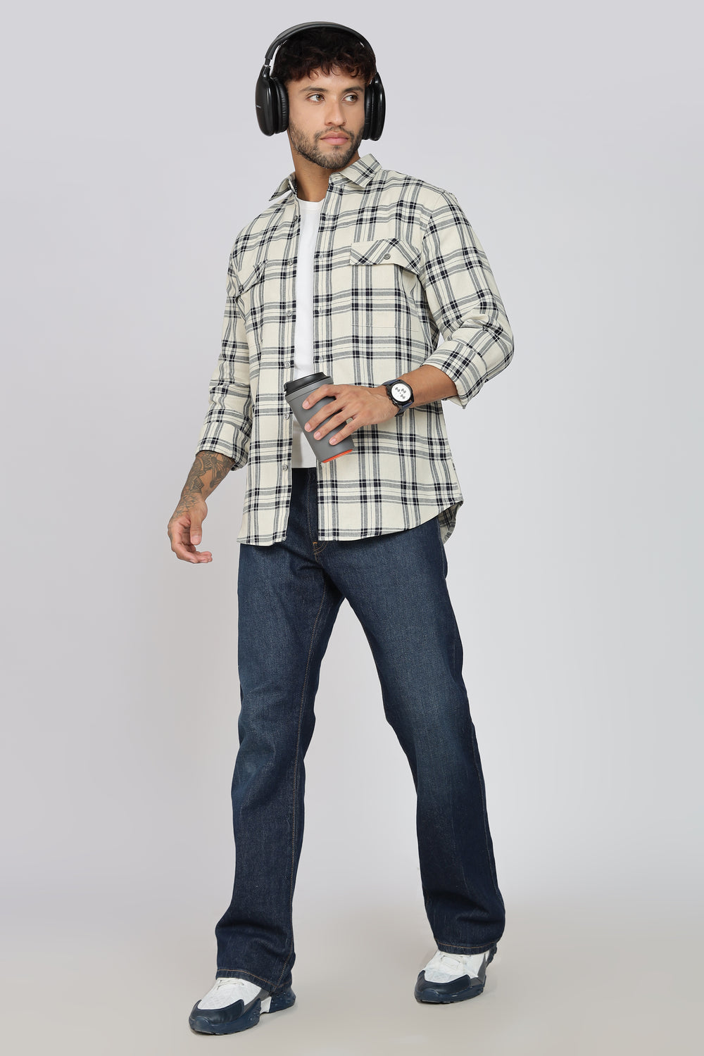 Pure Cotton Checks Shirt