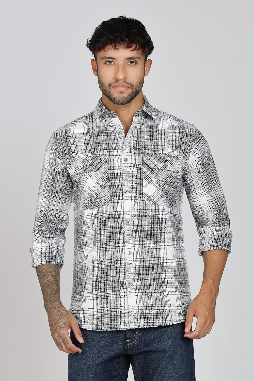 Pure Cotton Checks Shirt