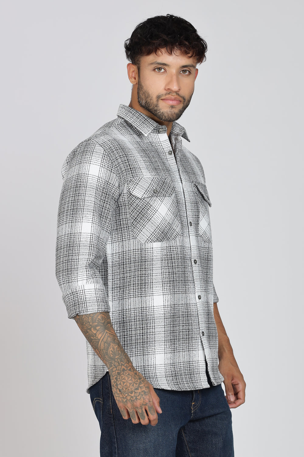 Pure Cotton Checks Shirt
