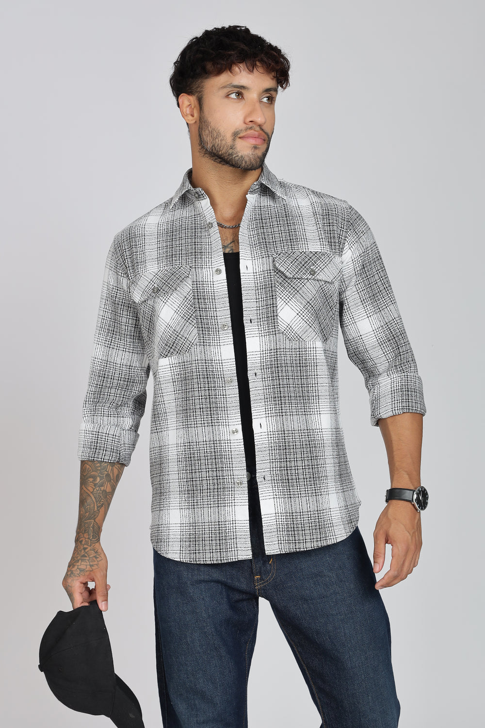 Pure Cotton Checks Shirt