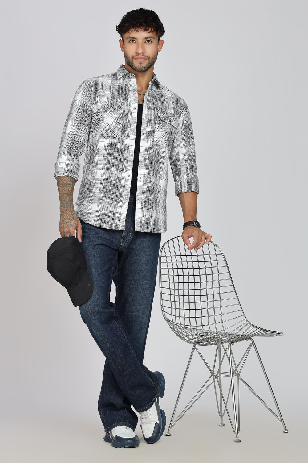 Pure Cotton Checks Shirt