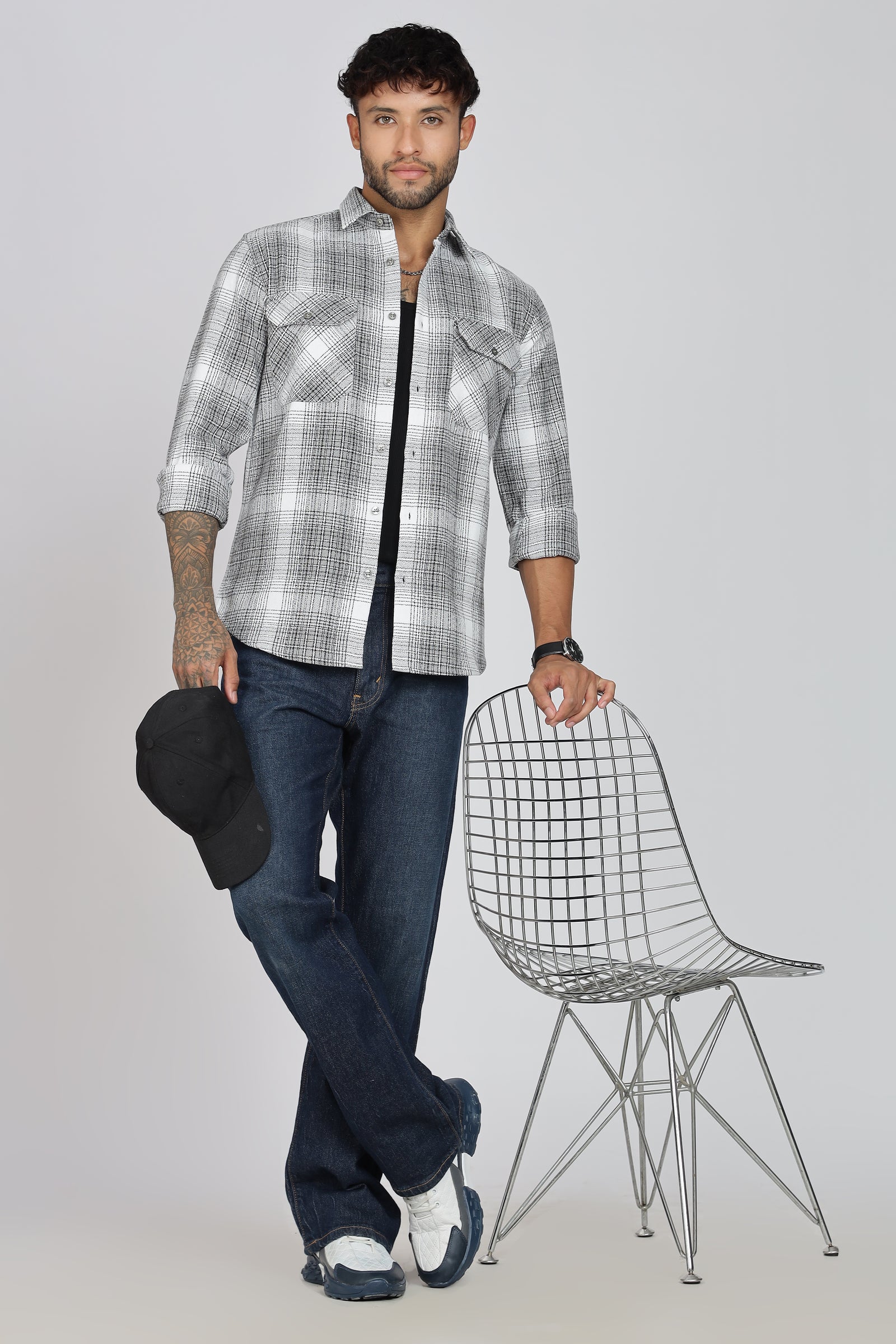 Pure Cotton Checks Shirt