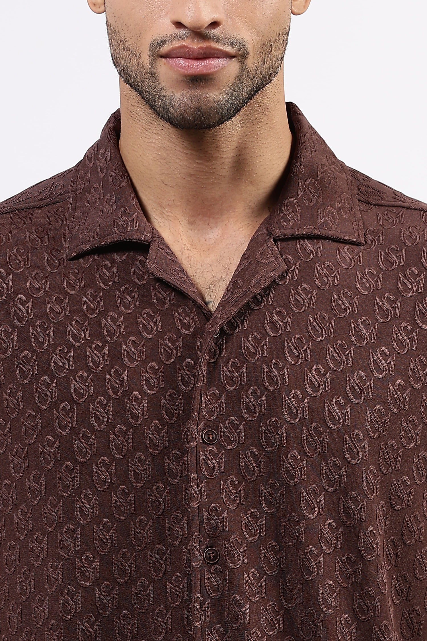Coffee brown drop shoulder Shirt