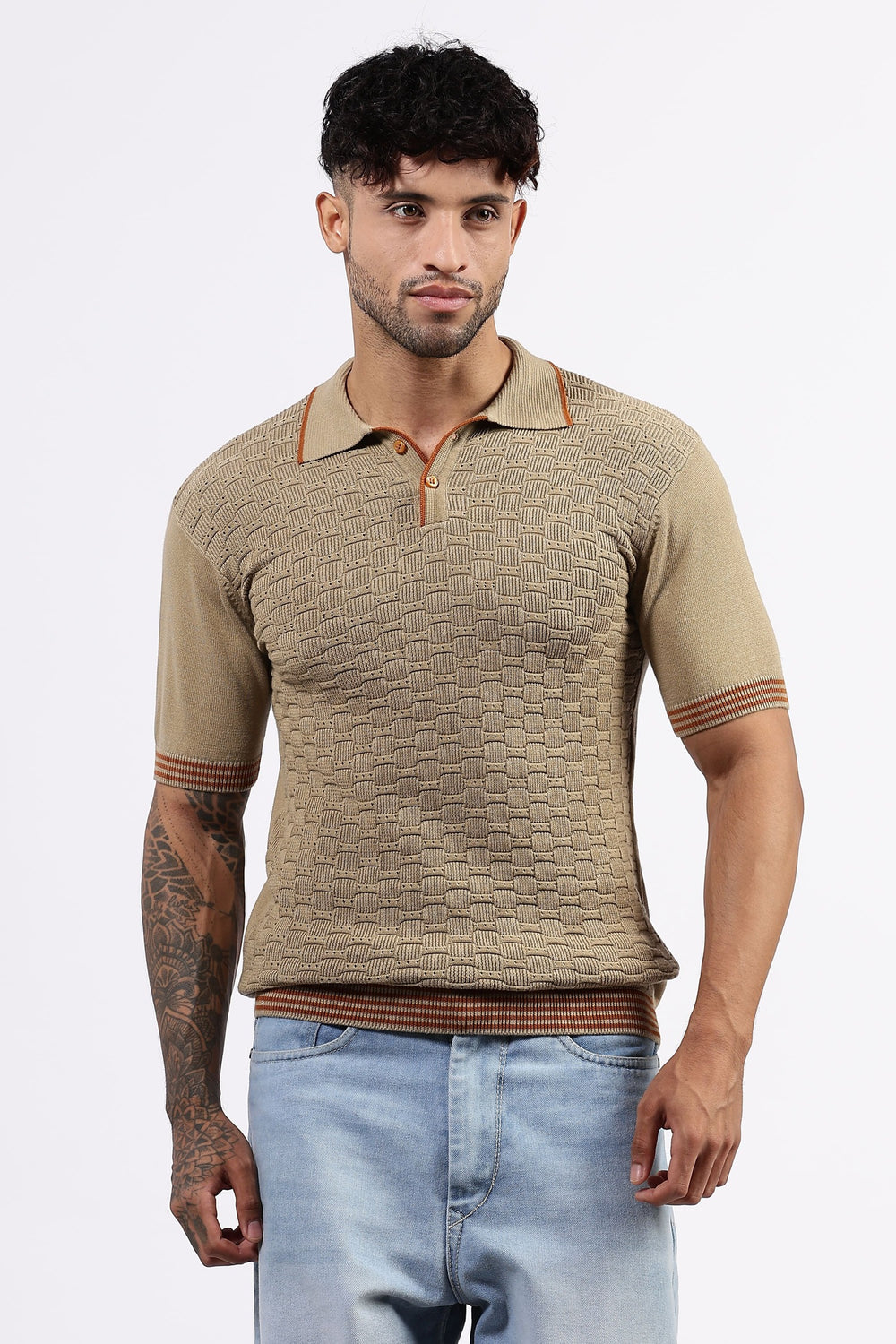 Beige Polo Tshirt