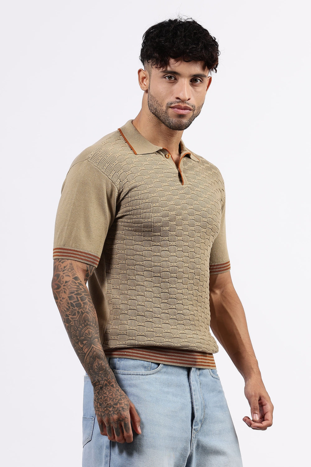 Beige Polo Tshirt