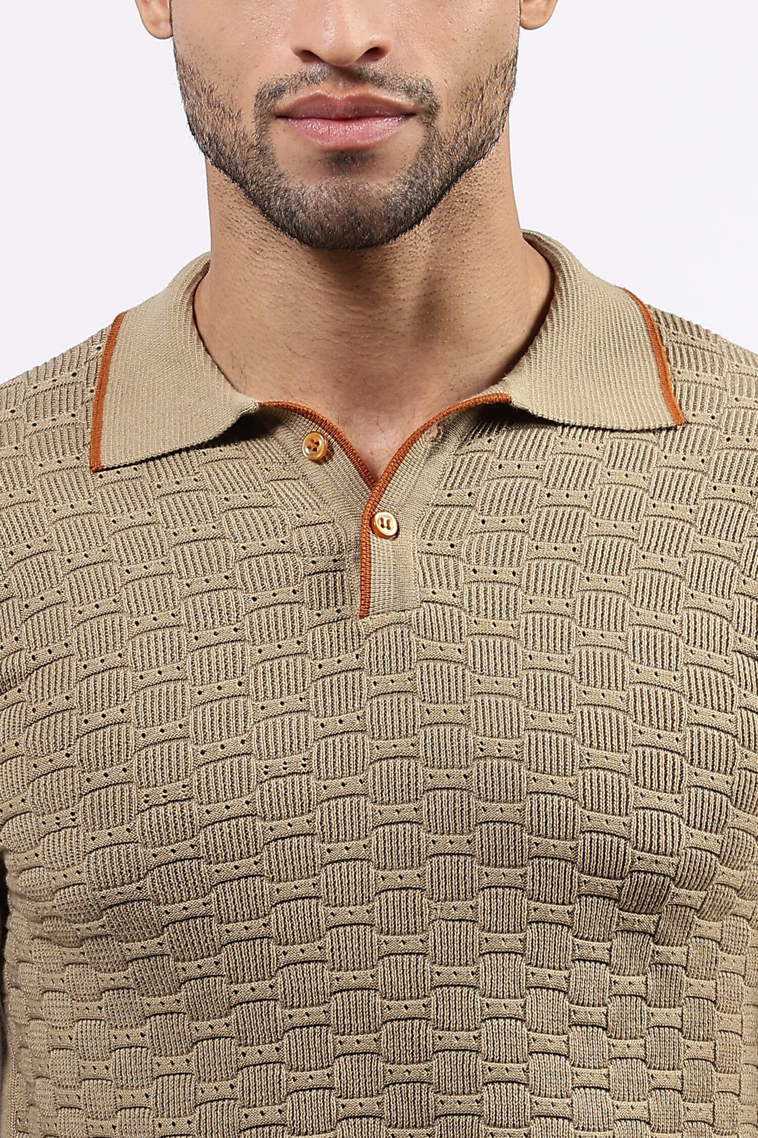 Beige Polo Tshirt