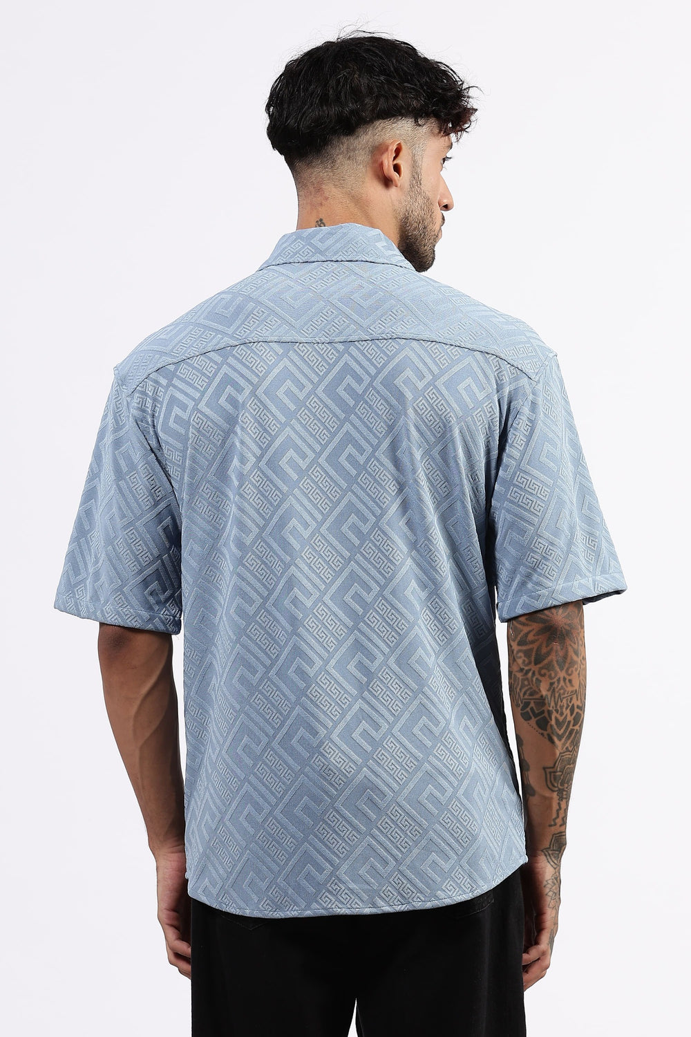 Sky blue drop shoulder Shirt