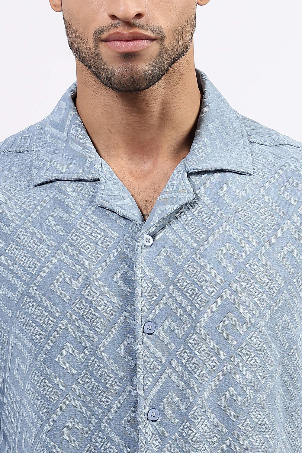 Sky blue drop shoulder Shirt