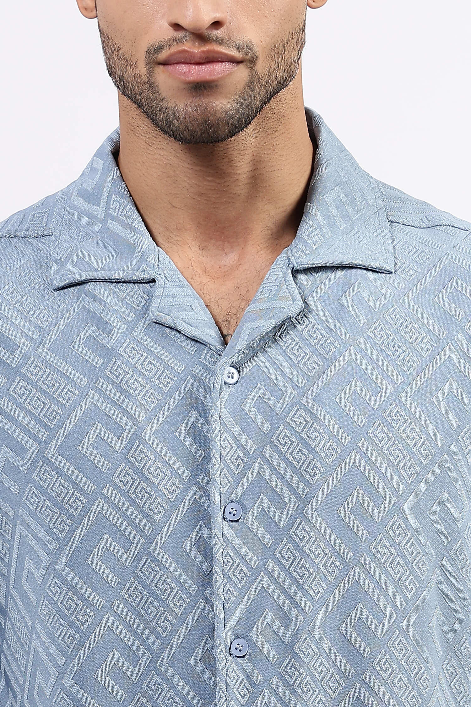 Sky blue drop shoulder Shirt