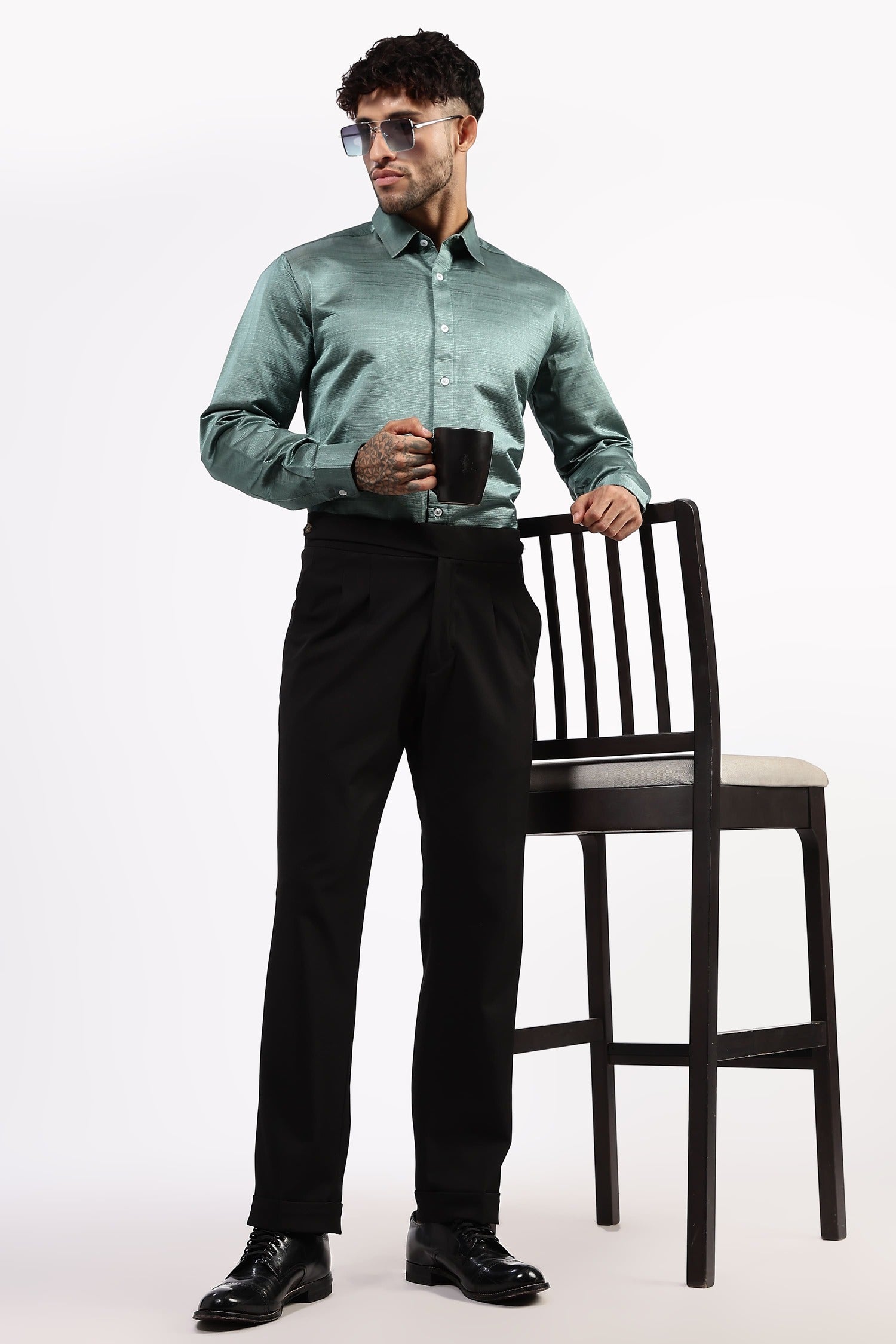 Premium 100% Mulberry silk Taffeta Fabric shirt