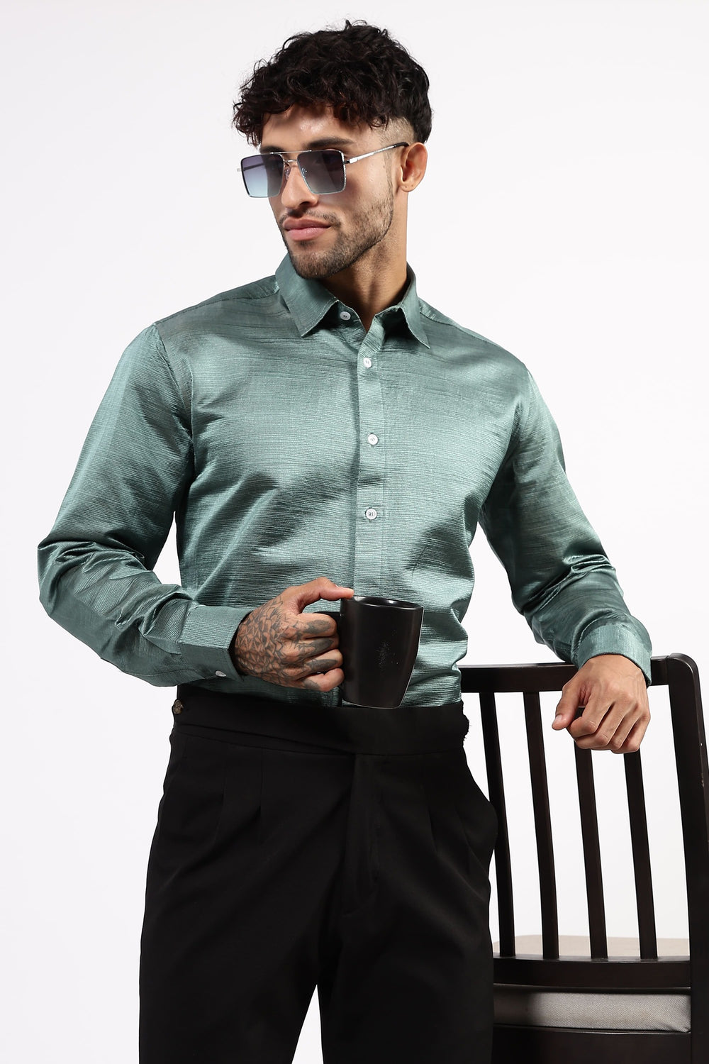 Premium 100% Mulberry silk Taffeta Fabric shirt