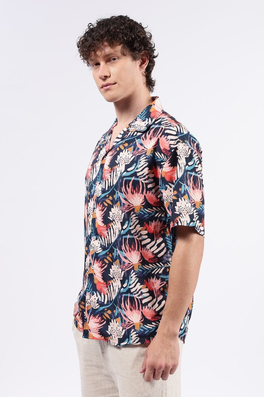 Tropical Bloom Cuban Shirt