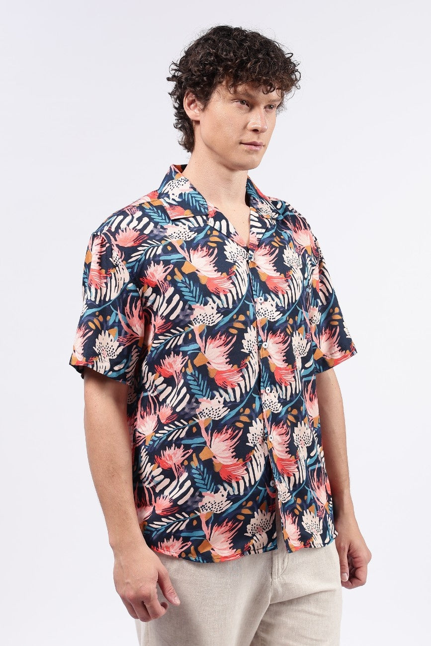 Tropical Bloom Cuban Shirt
