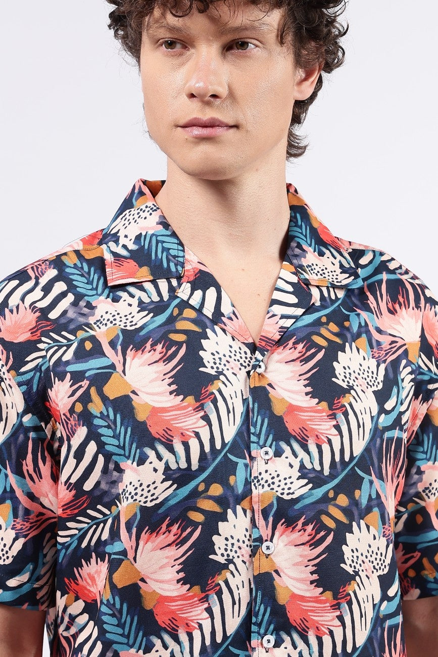 Tropical Bloom Cuban Shirt