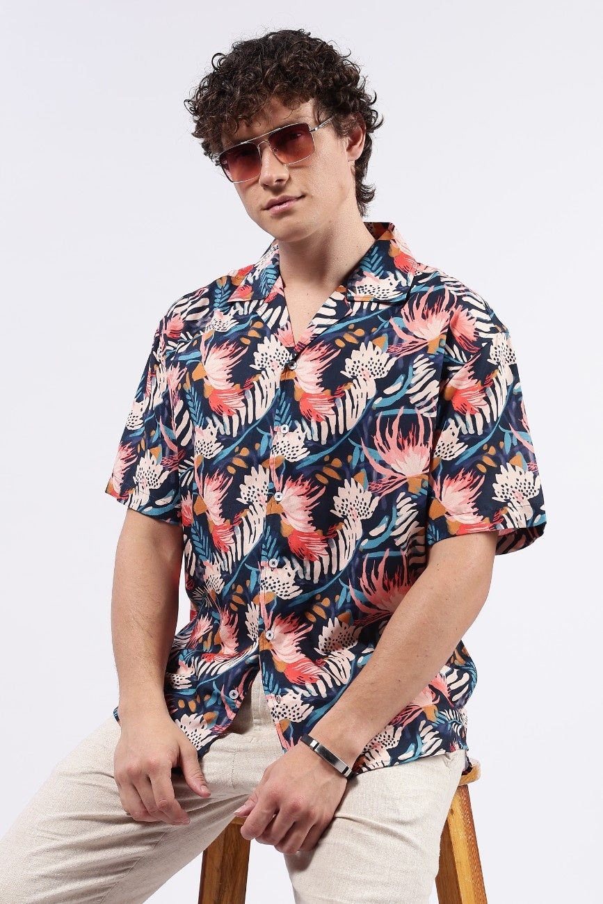 Tropical Bloom Cuban Shirt