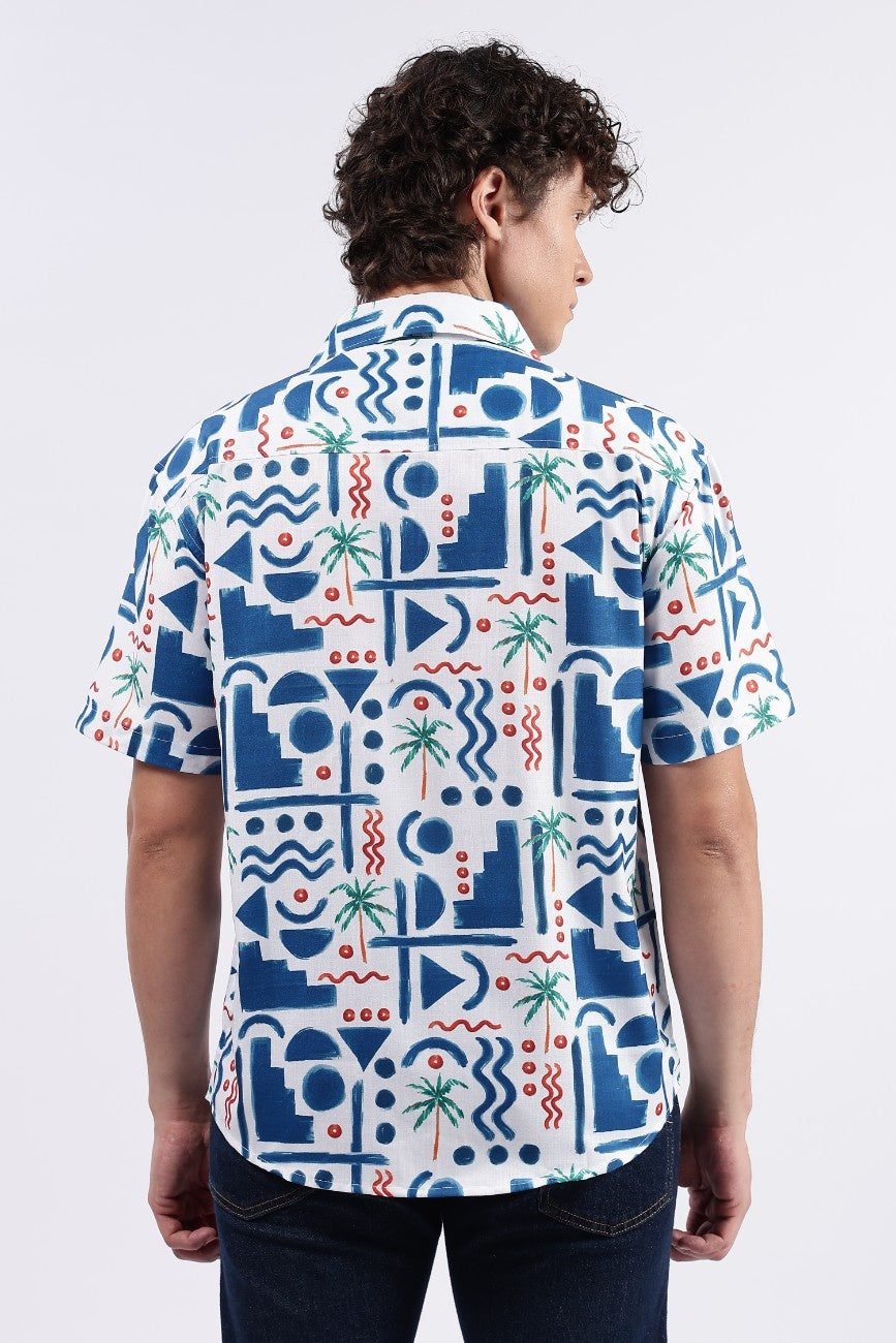 Tropical Maze Cuban Shirt