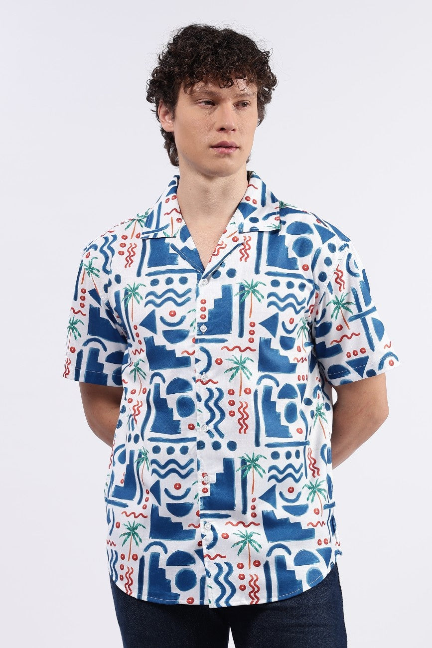 Tropical Maze Cuban Shirt