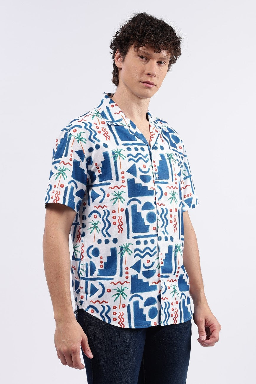 Tropical Maze Cuban Shirt