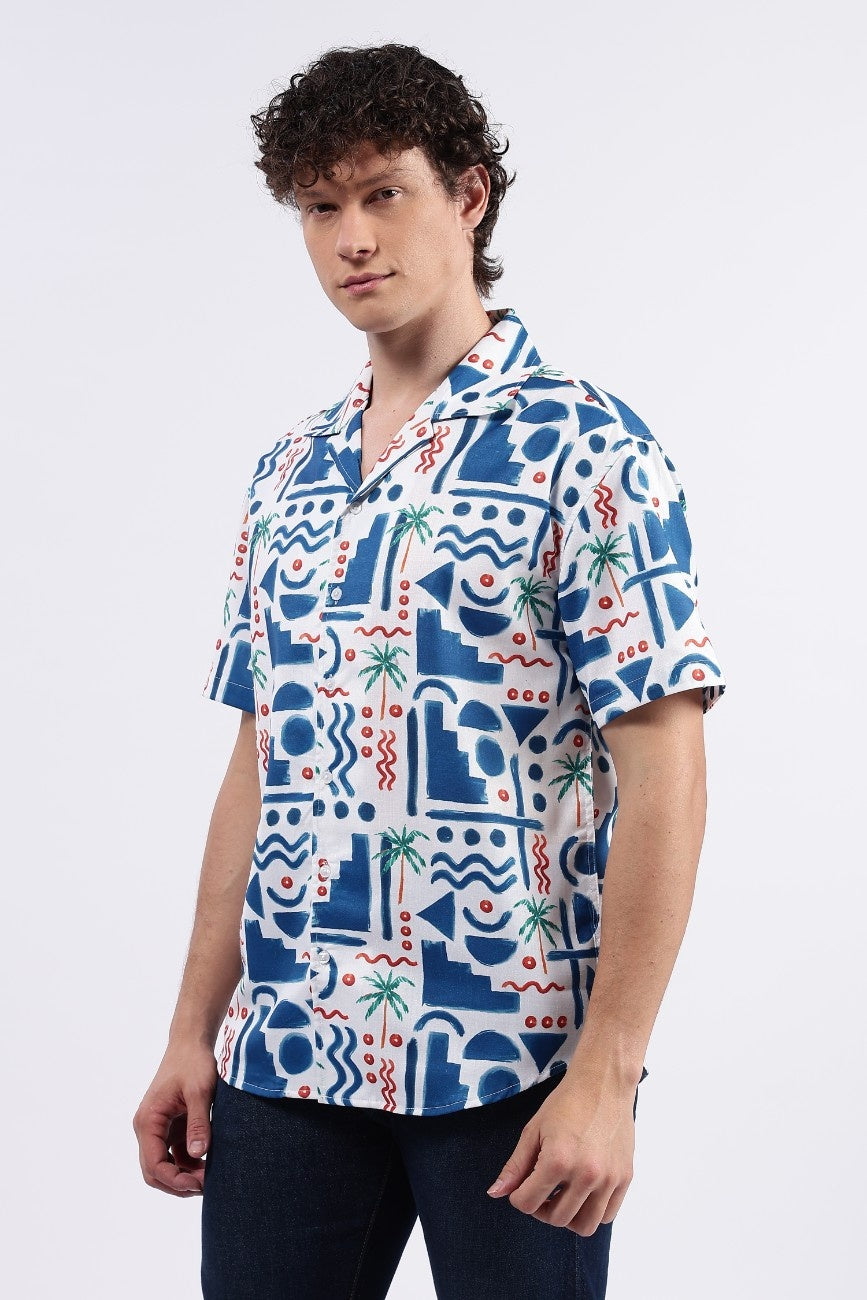 Tropical Maze Cuban Shirt