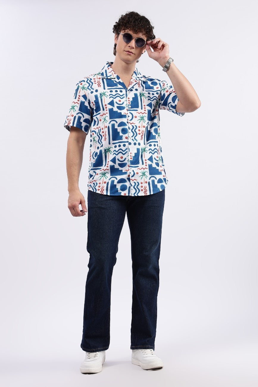 Tropical Maze Cuban Shirt