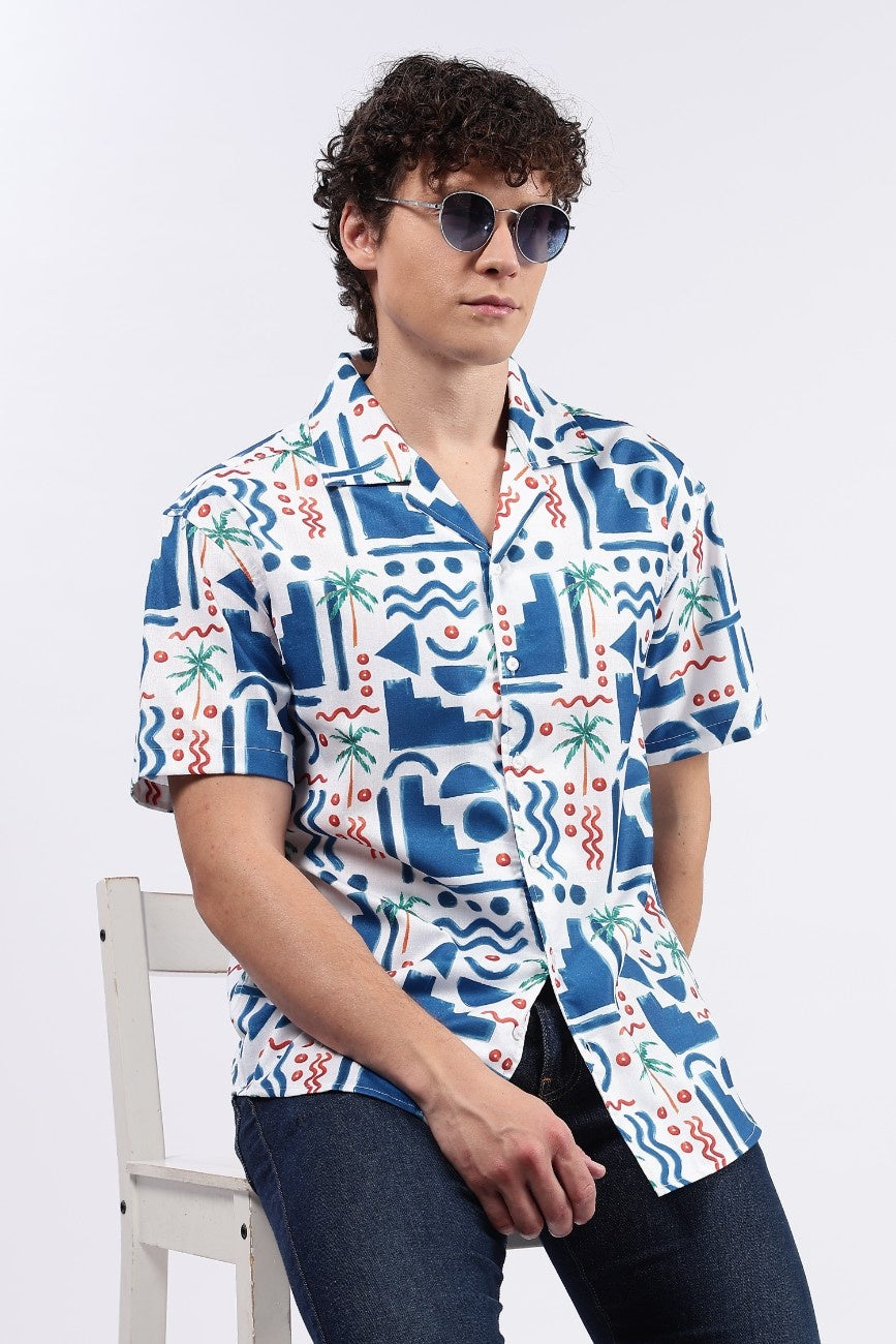 Tropical Maze Cuban Shirt