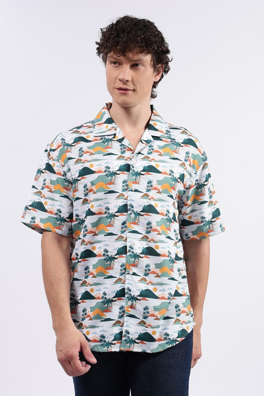 Sunset Vista Cuban Shirt