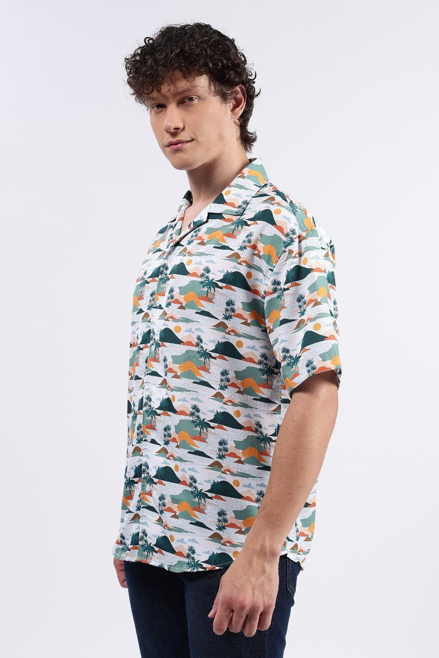 Sunset Vista Cuban Shirt