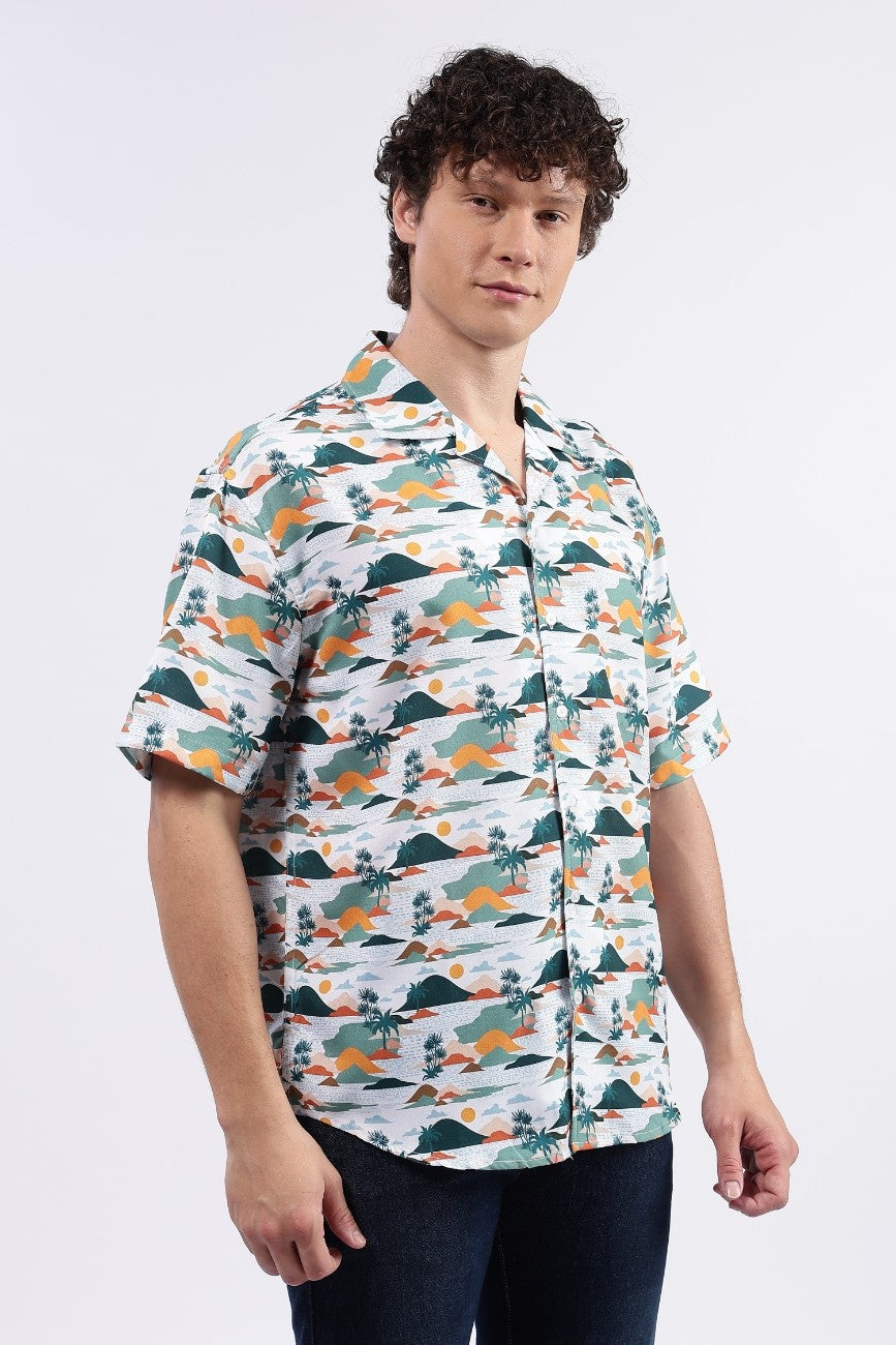 Sunset Vista Cuban Shirt