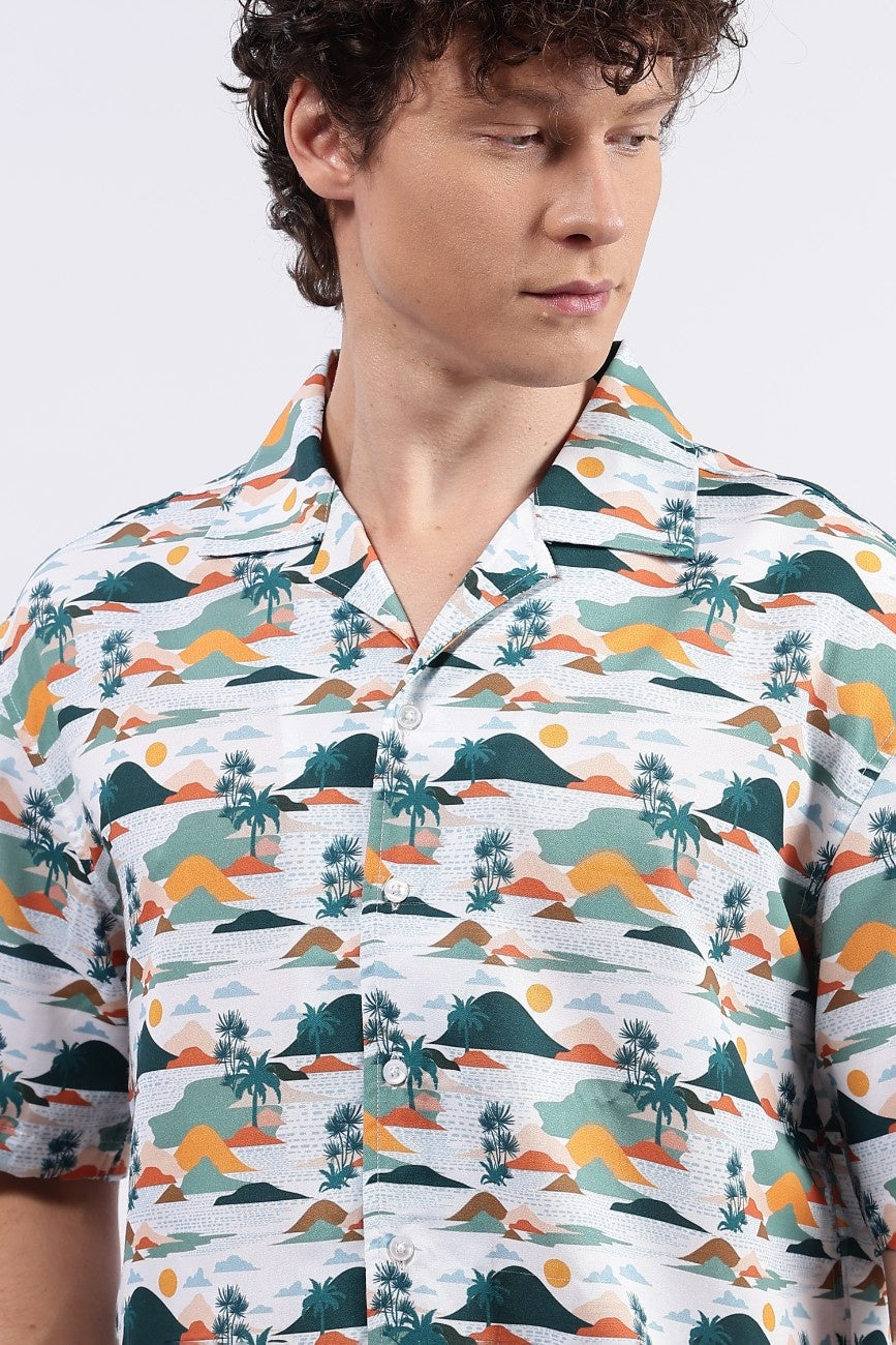 Sunset Vista Cuban Shirt