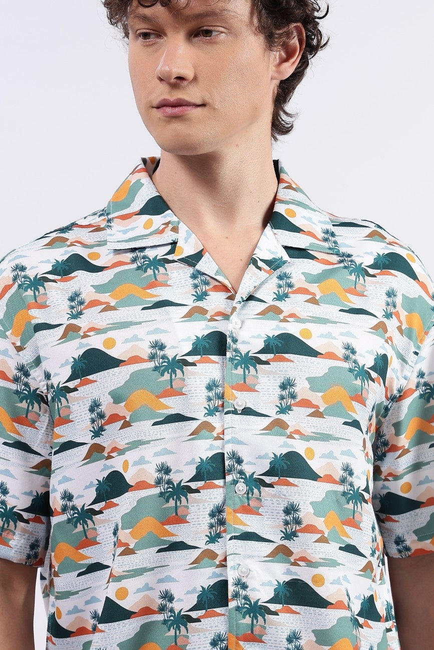 Sunset Vista Cuban Shirt