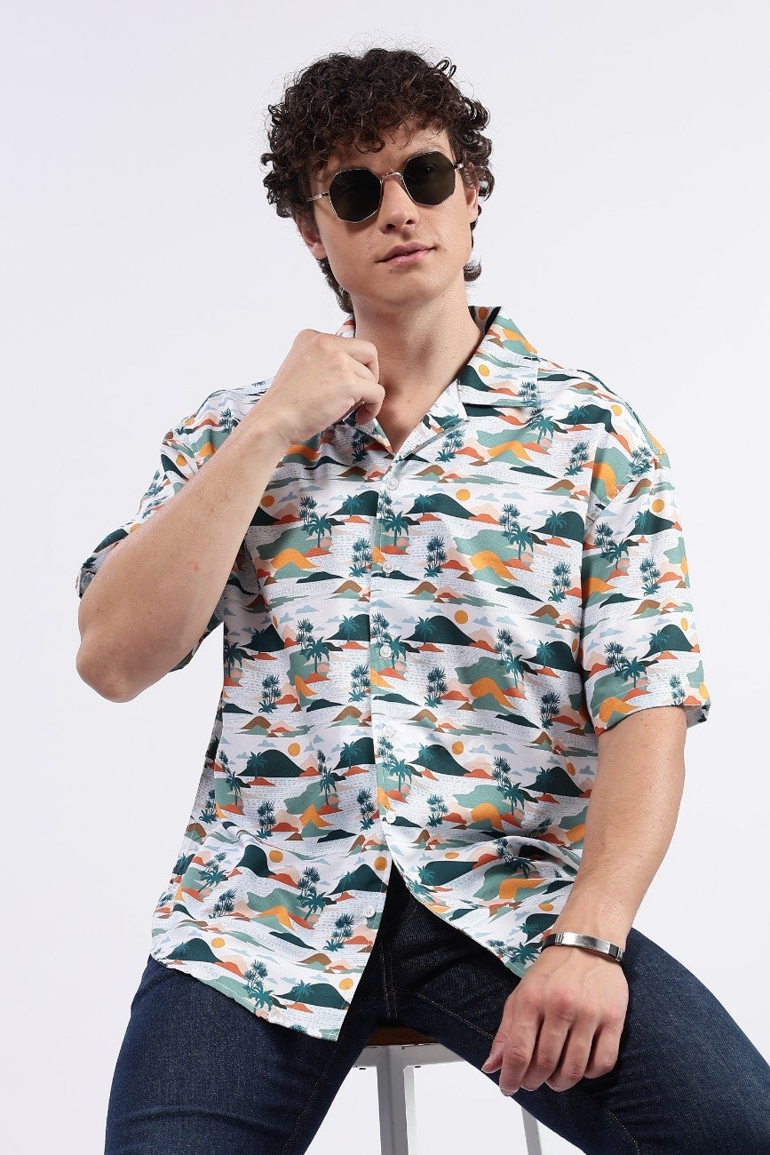 Sunset Vista Cuban Shirt