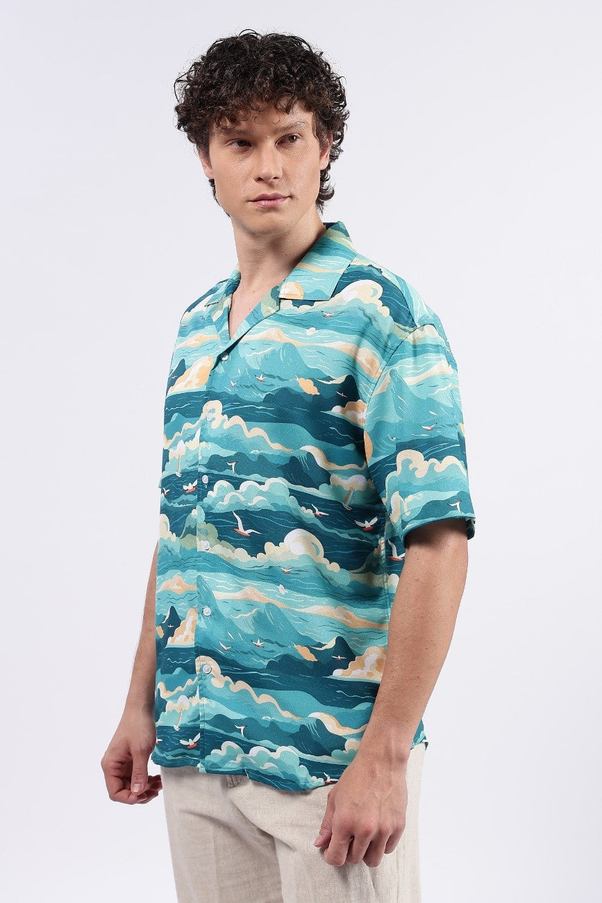 Ocean Mirage Cuban Shirt
