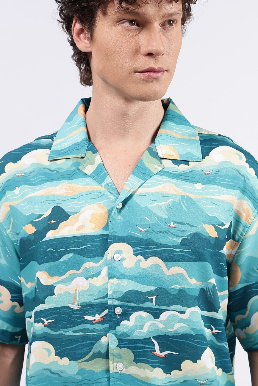 Ocean Mirage Cuban Shirt