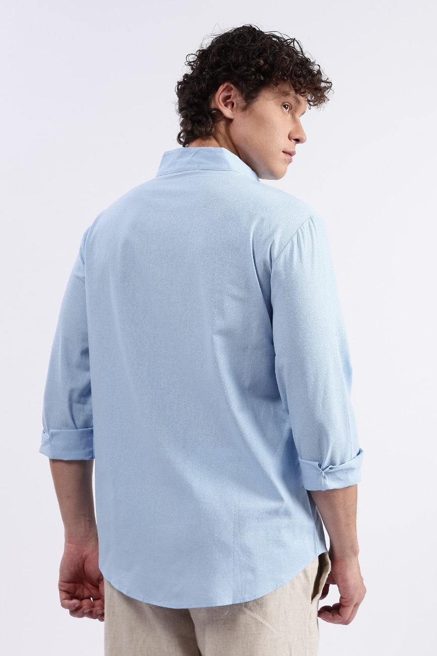Sky blue Linen Classic Shirt