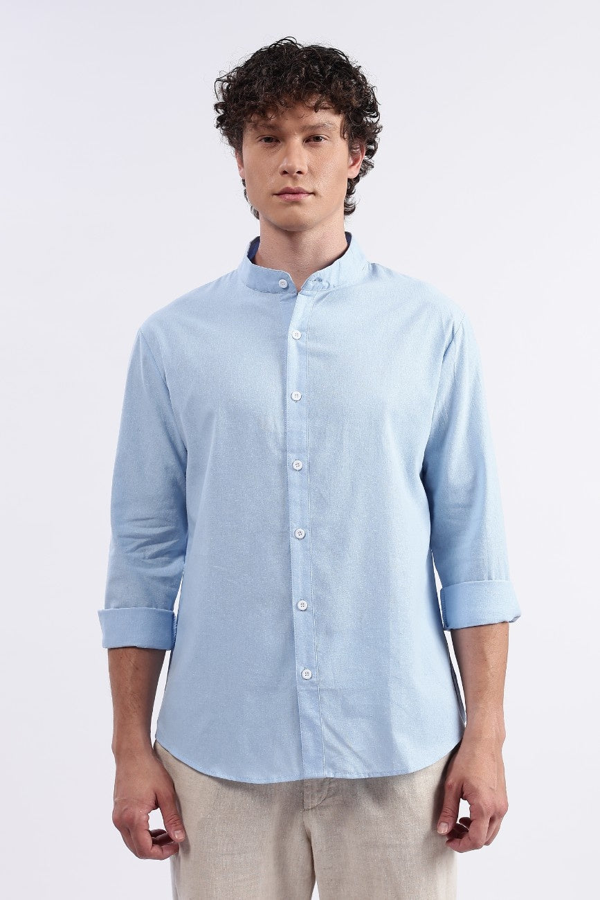 Sky blue Linen Classic Shirt