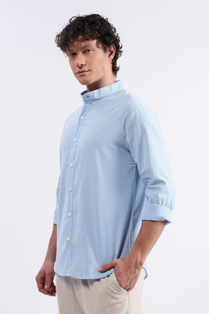 Sky blue Linen Classic Shirt
