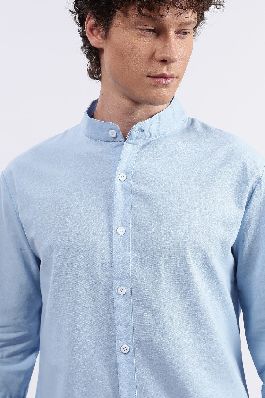 Sky blue Linen Classic Shirt